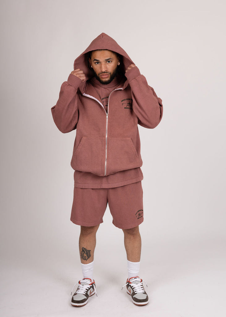 INKD CLUB FLEECE ZIP HOODIE