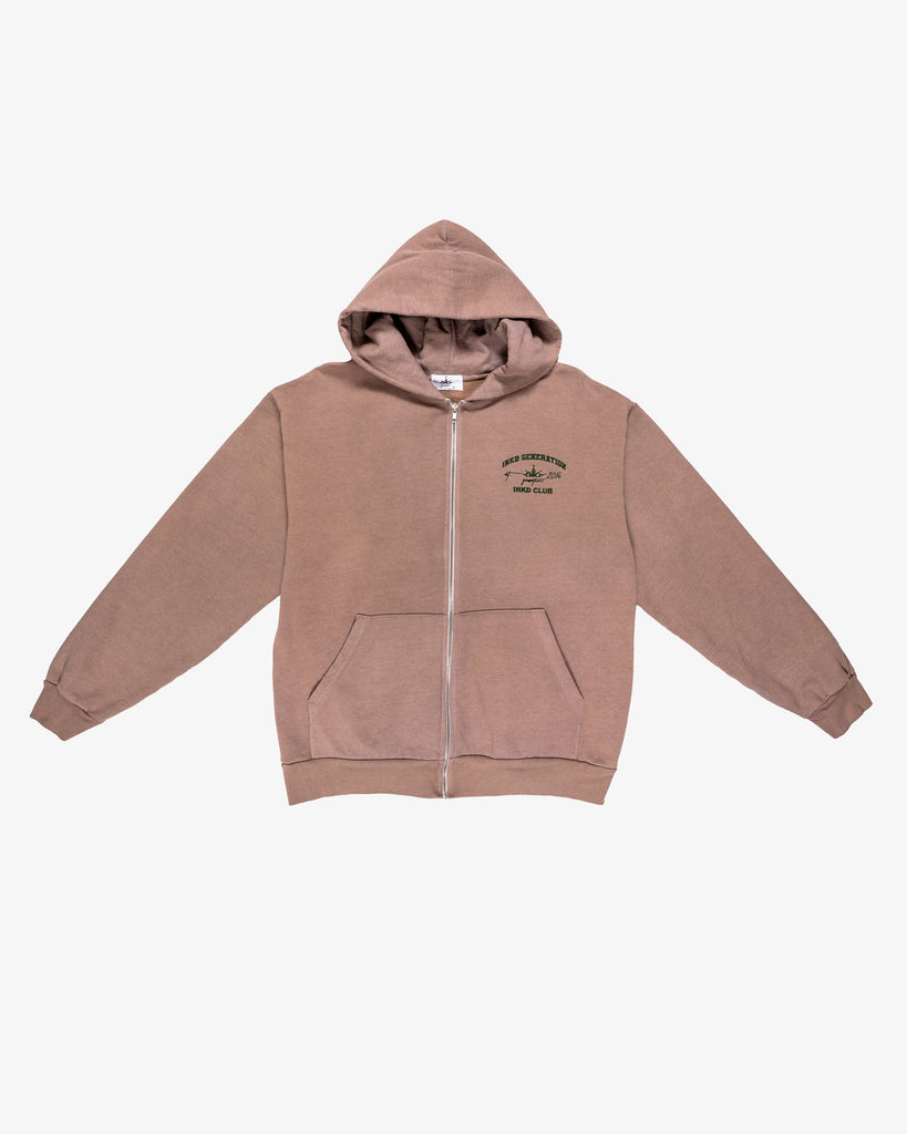 INKD CLUB FLEECE ZIP HOODIE