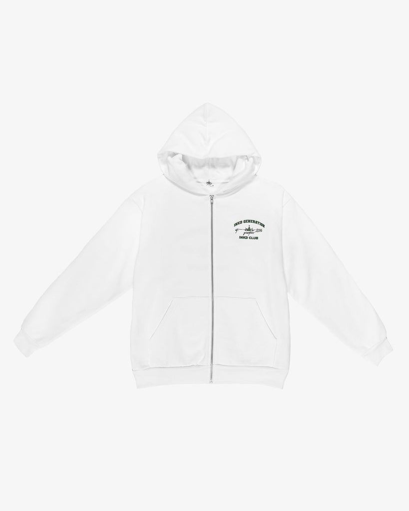 INKD CLUB FLEECE ZIP HOODIE