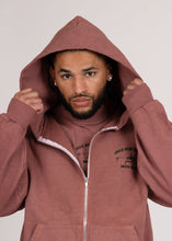 Load image into Gallery viewer, INKD CLUB FLEECE ZIP HOODIE - CINNAMON