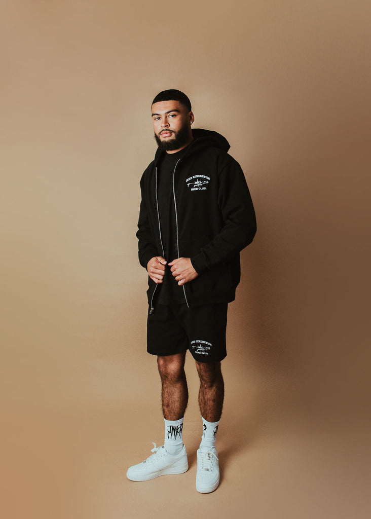 INKD CLUB FLEECE ZIP HOODIE