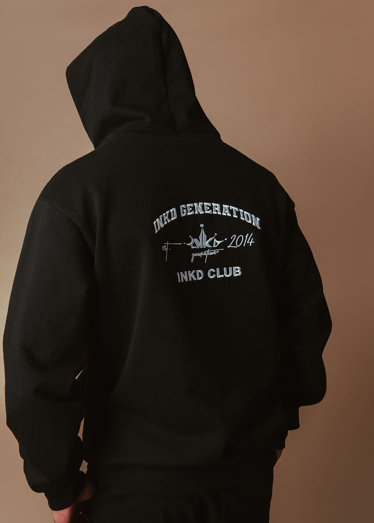 INKD CLUB FLEECE ZIP HOODIE