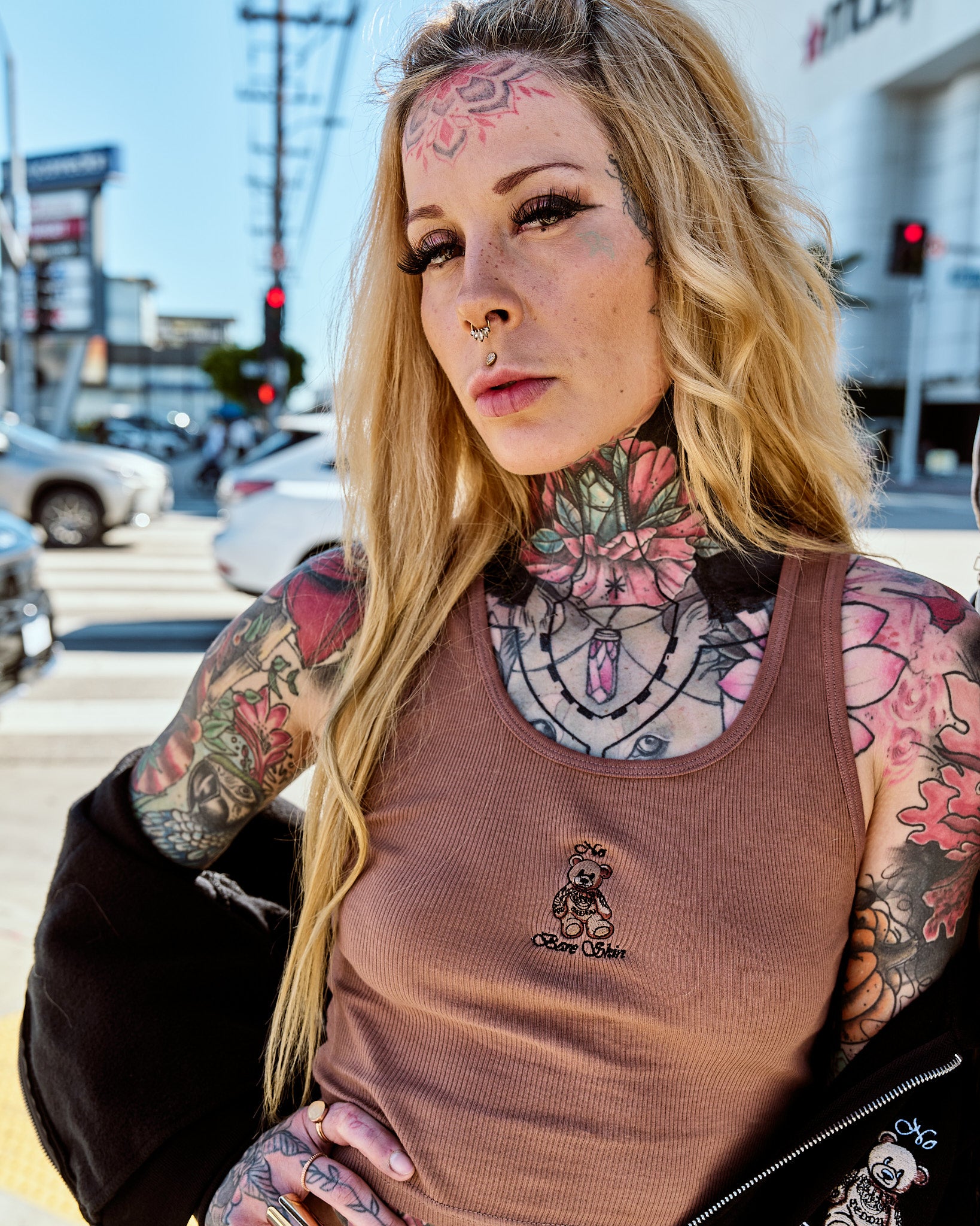 INKD BEAR BABY RIB CROP TANK