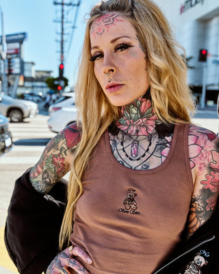 INKD BEAR BABY RIB CROP TANK