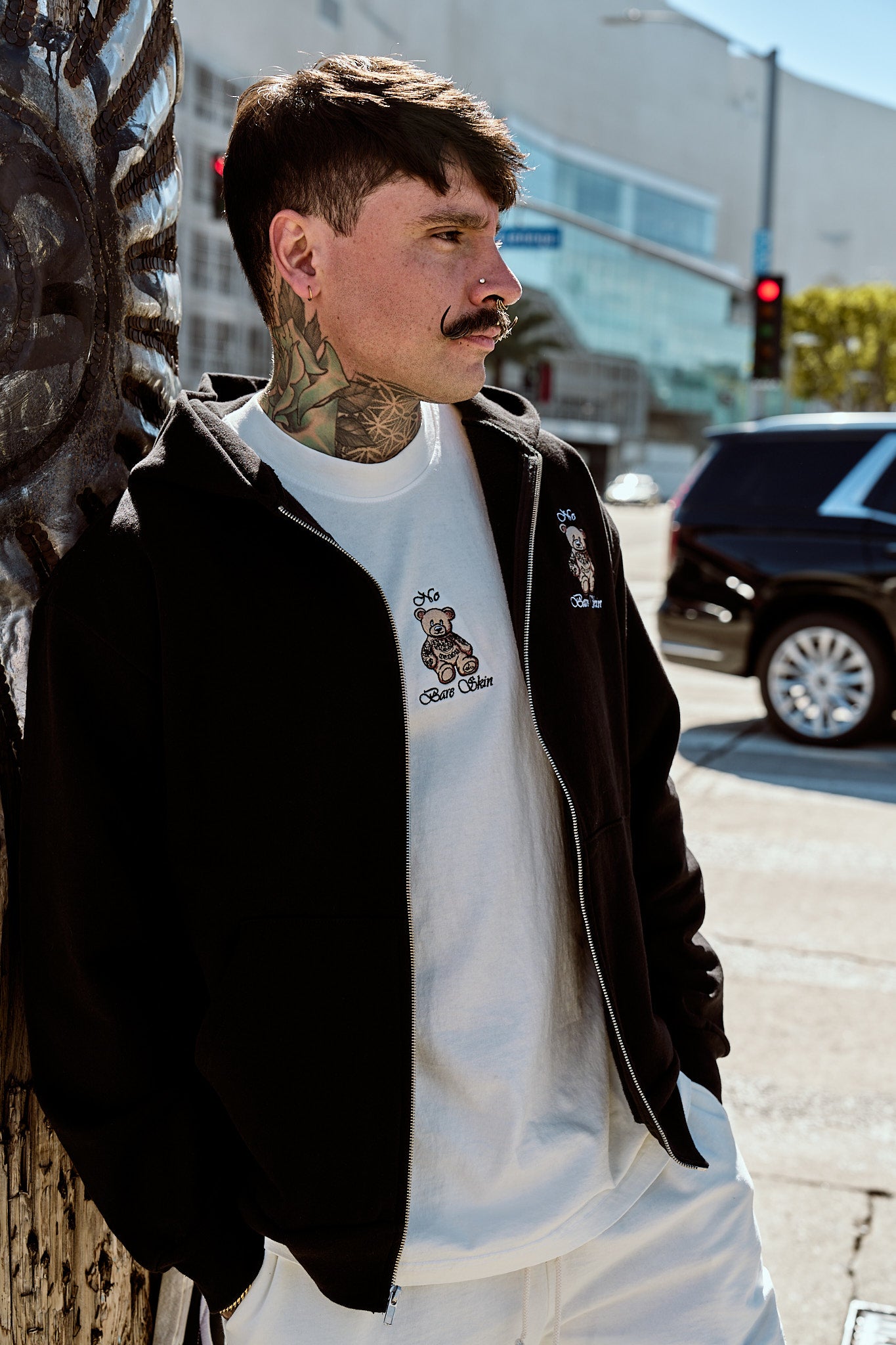 INKD BEAR ZIP HOODIE