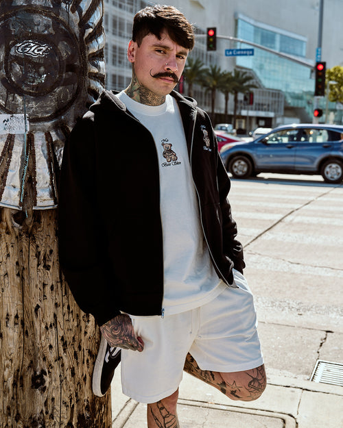 INKD BEAR ZIP HOODIE