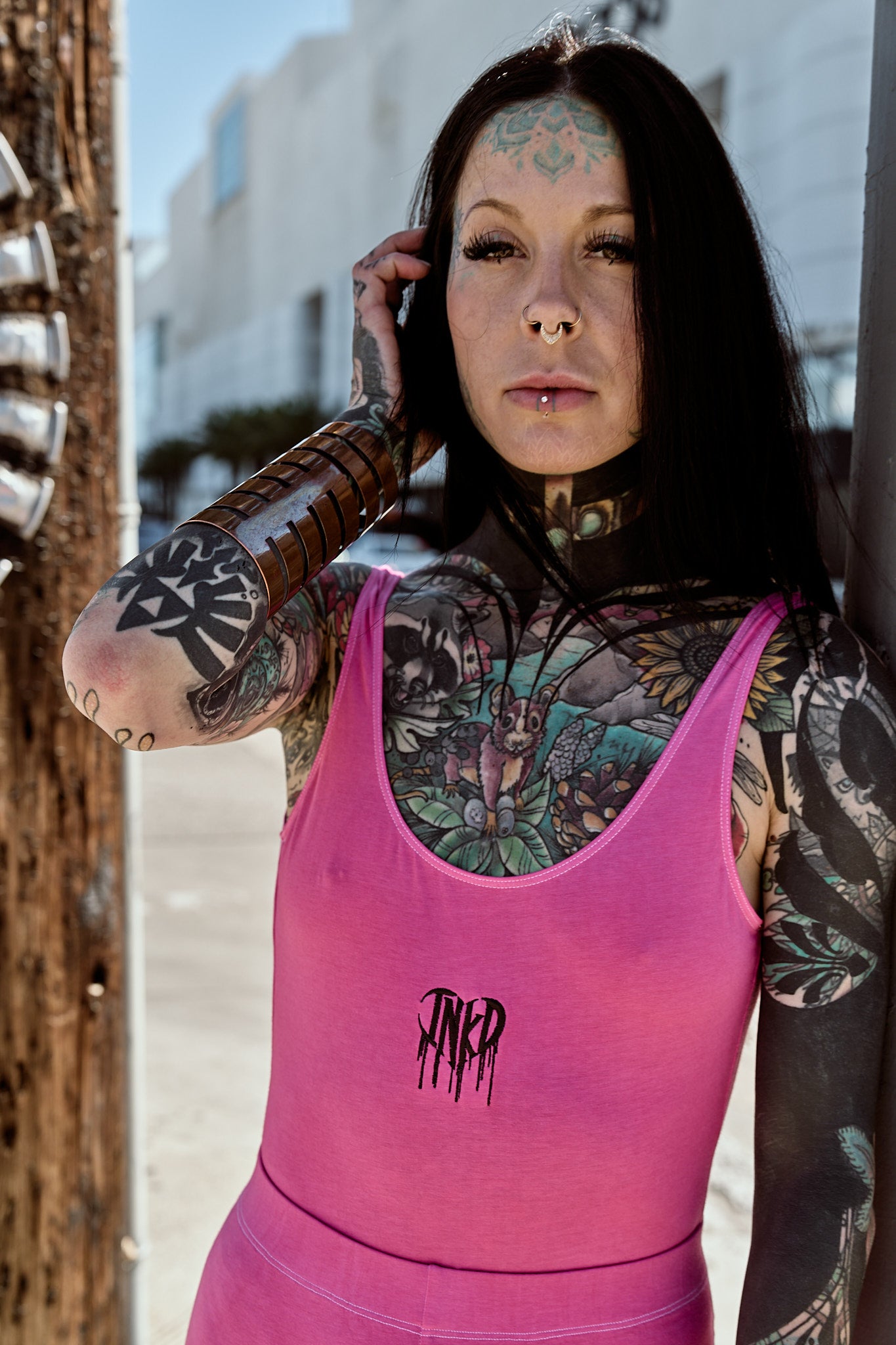 INKD HEART SCOOP BACK BODYSUIT