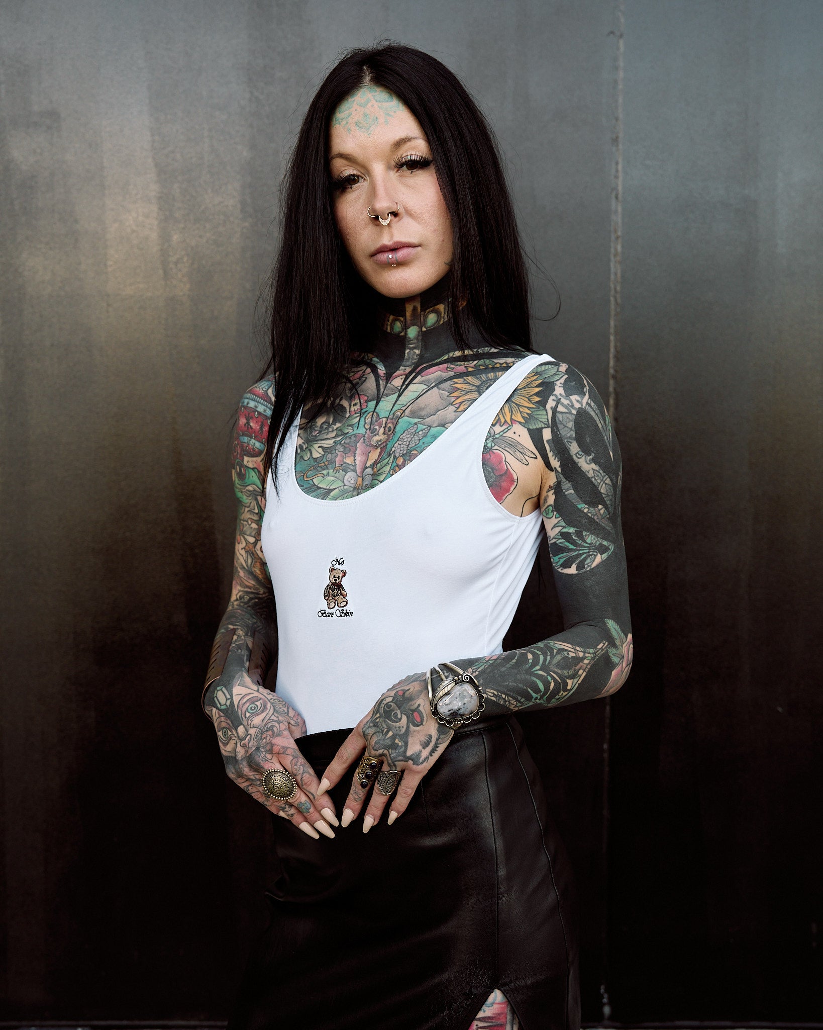 INKD BEAR SCOOP BACK BODYSUIT