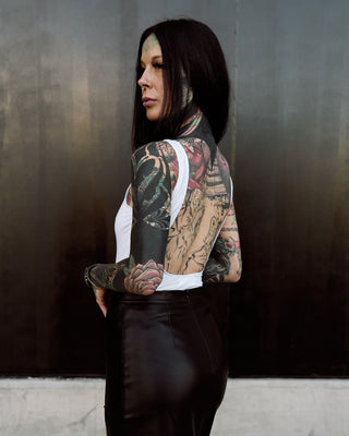 INKD BEAR SCOOP BACK BODYSUIT