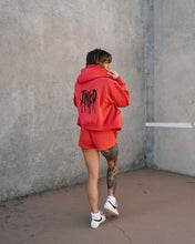 Load image into Gallery viewer, INKD CROWN + HEART CROP ZIP HOODIE