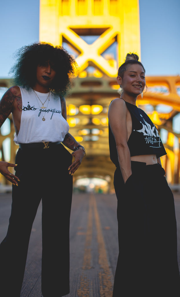 INKD CROWN CUT OFF BOYFRIEND TANK
