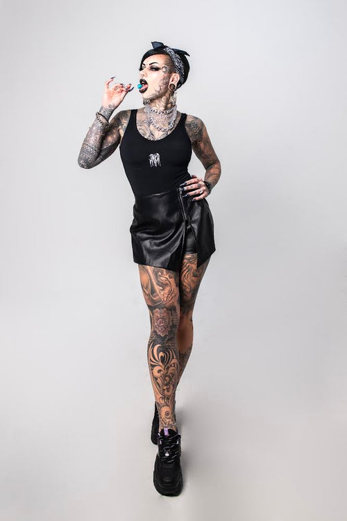 INKD HEART SCOOP BACK BODYSUIT