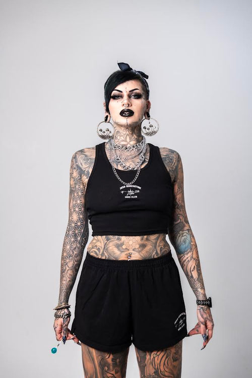 INKD CLUB BABY RIB CROP TANK