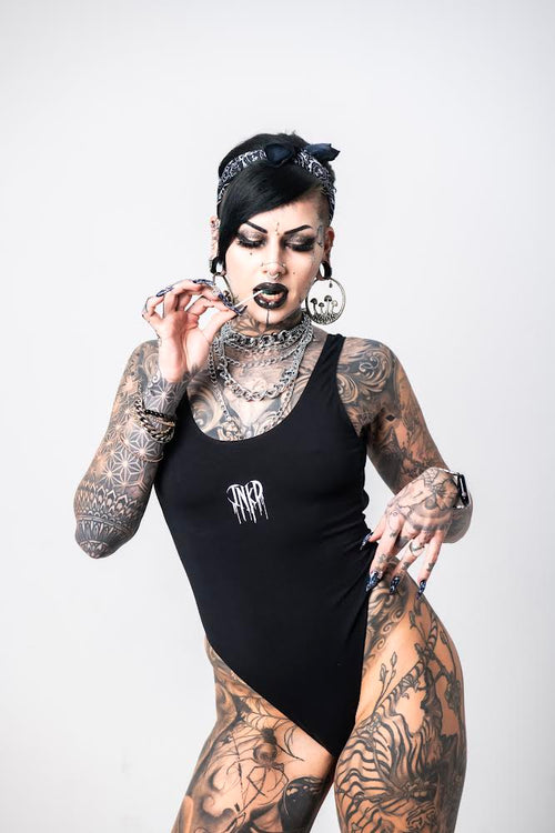 INKD HEART SCOOP BACK BODYSUIT