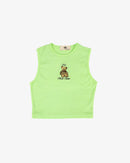 INKD BEAR HIGH NECKLINE CROP TANK