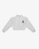 INKD BEAR HALF ZIP SWEATER