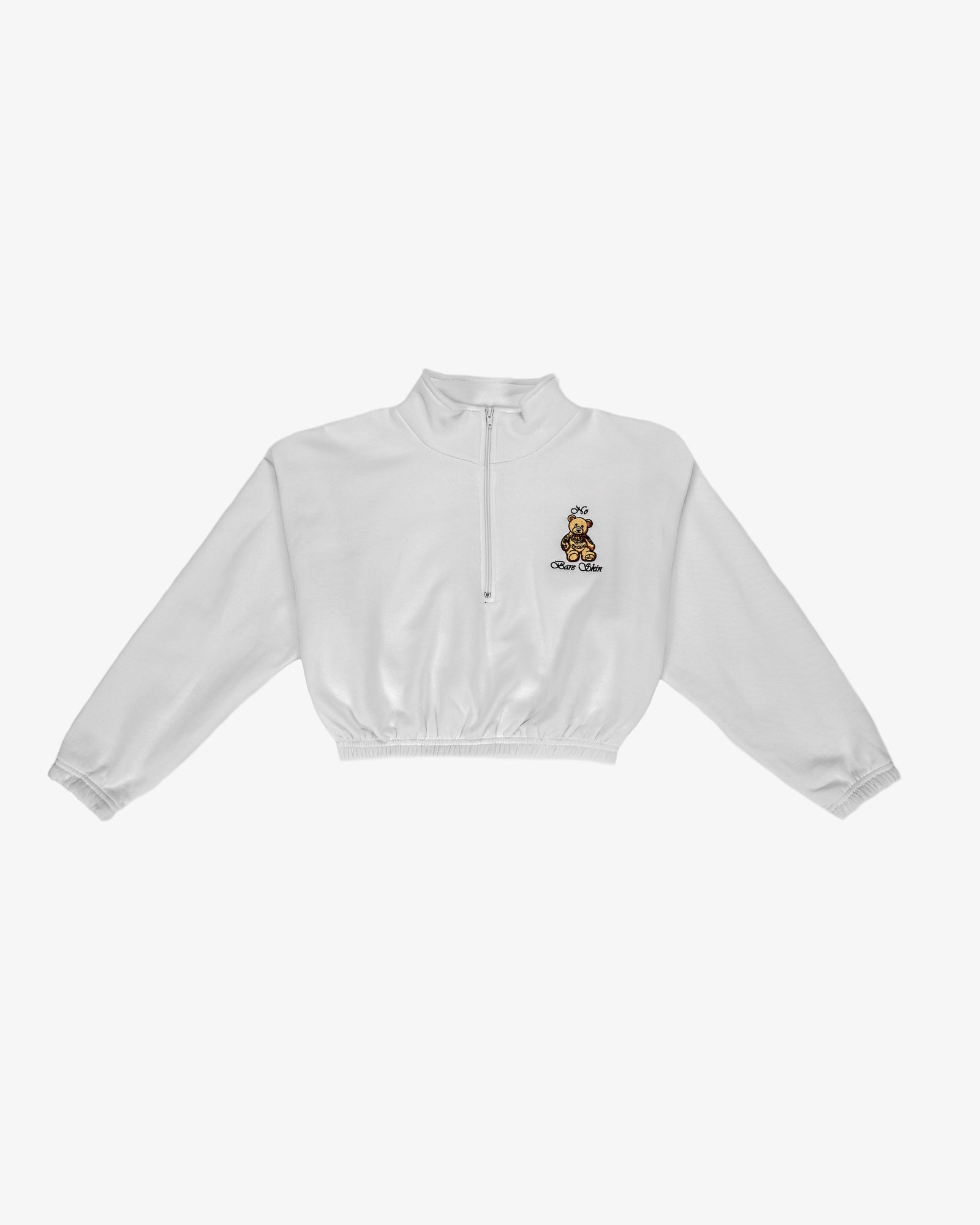 INKD BEAR HALF ZIP SWEATER