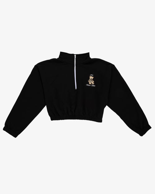 INKD BEAR HALF ZIP SWEATER