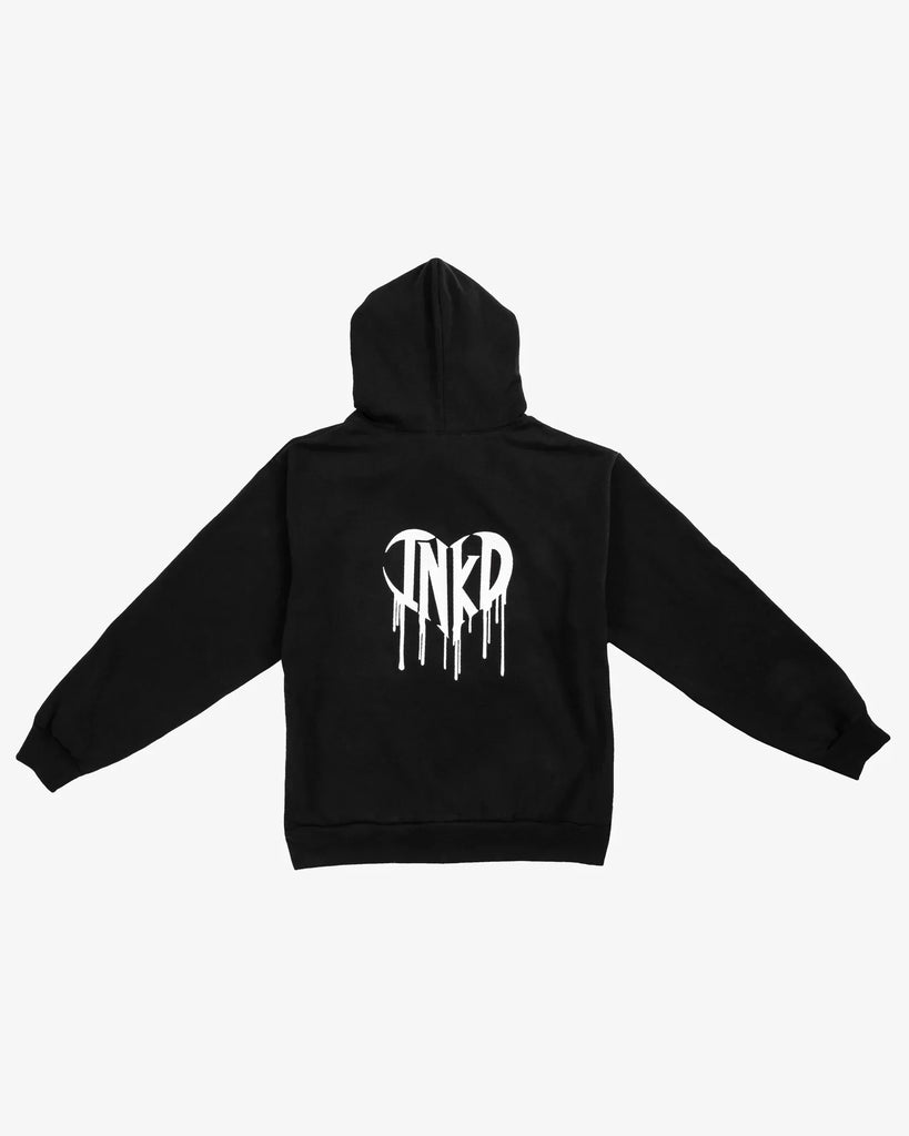 INKD CROWN + HEART ZIP HOODIE