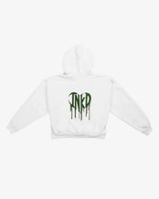 Load image into Gallery viewer, INKD CROWN + HEART CROP ZIP HOODIE