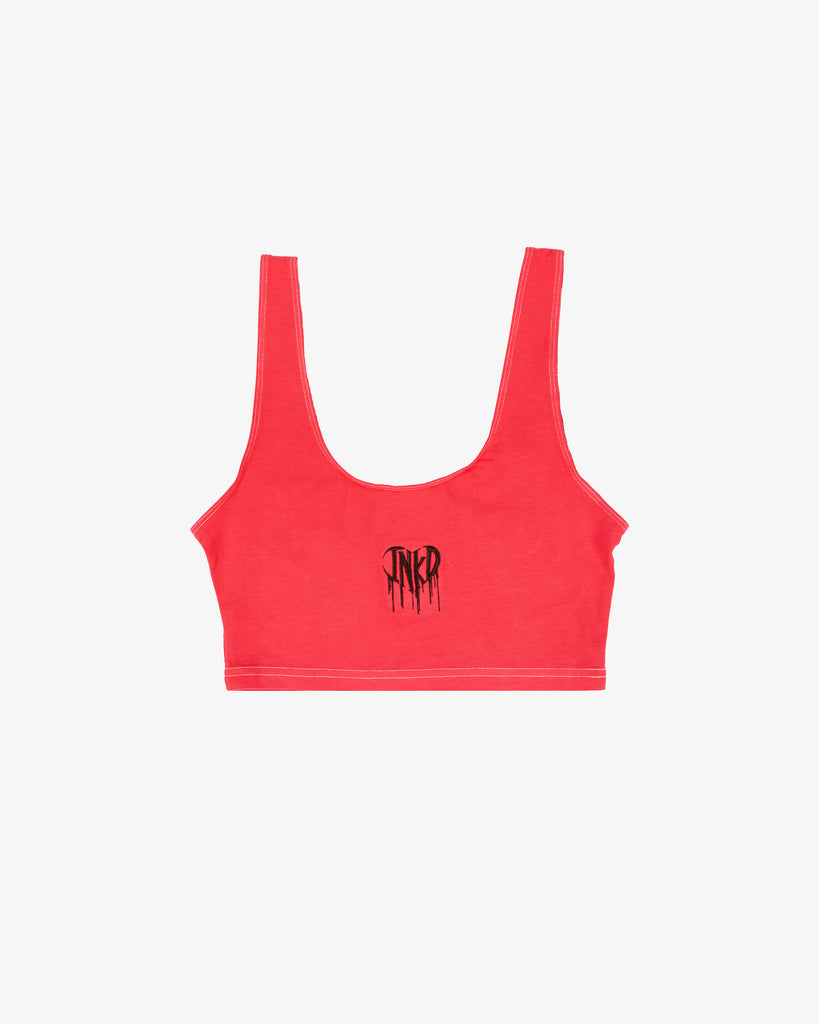 INKD HEART SPORTY CROP TANK