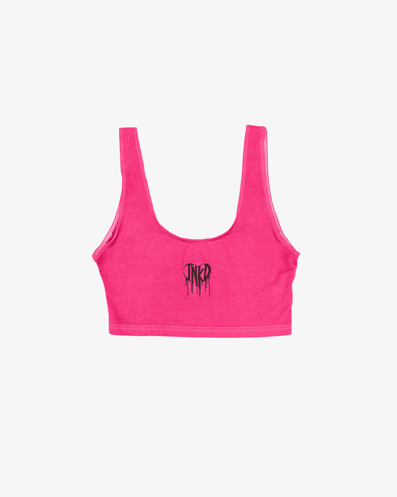 INKD HEART SPORTY CROP TANK