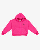 INKD CROWN + HEART CROP ZIP HOODIE