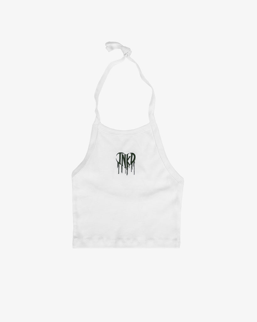 INKD HEART BABY RIB HALTER TOP