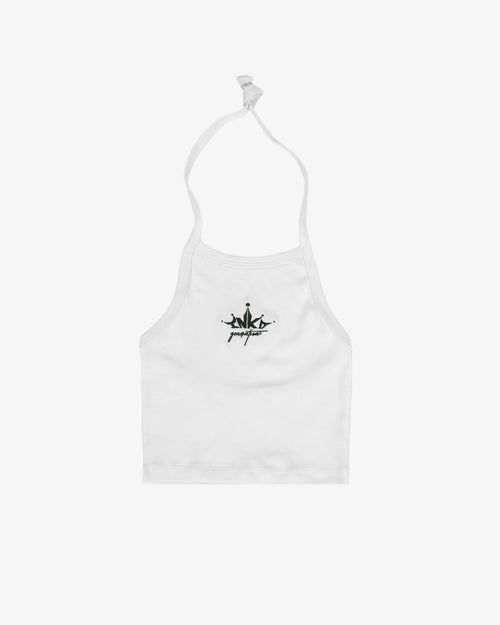 INKD CROWN BABY RIB HALTER TOP