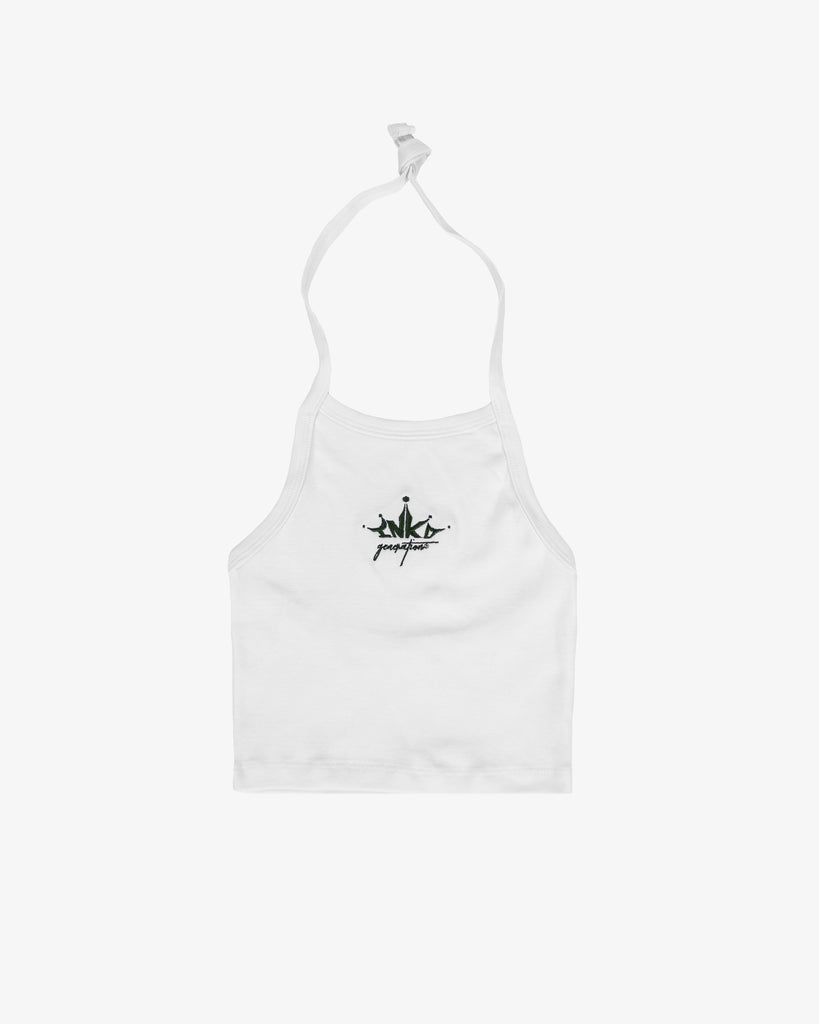 INKD CROWN BABY RIB HALTER TOP