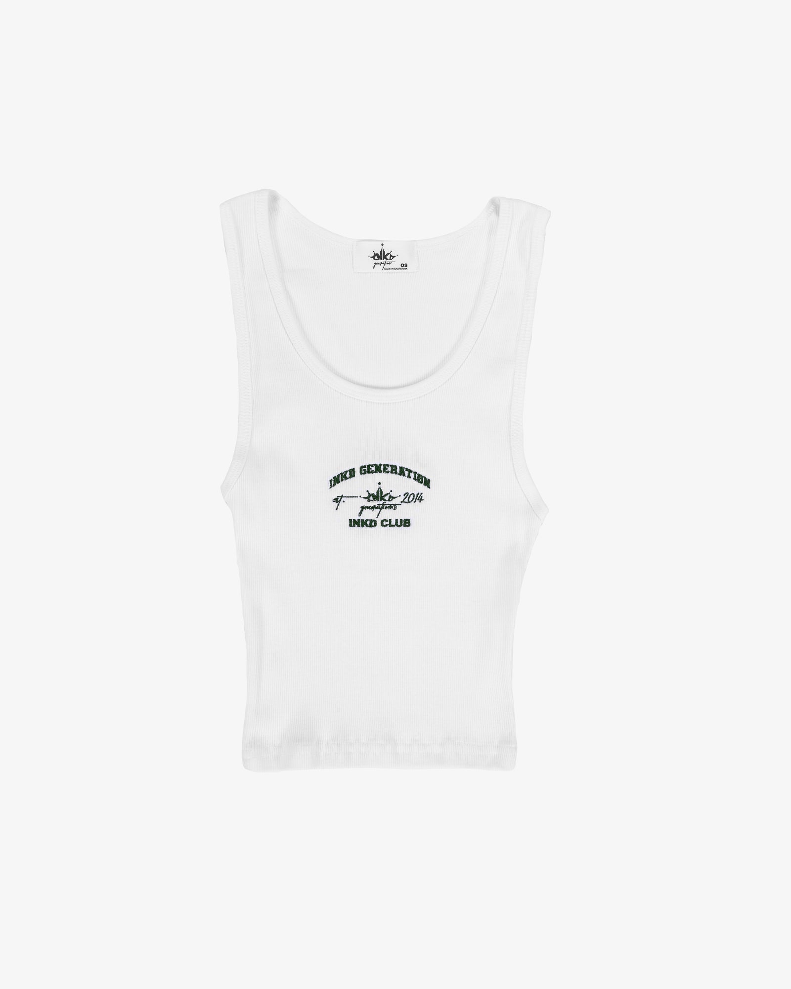 INKD CLUB BABY RIB CROP TANK