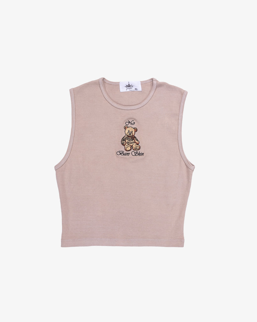 INKD BEAR HIGH NECKLINE CROP TANK