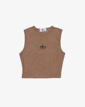 Load image into Gallery viewer, INKD CROWN HIGH NECKLINE CROP TANK