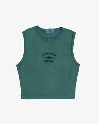 INKD CLUB HIGH NECKLINE CROP TANK