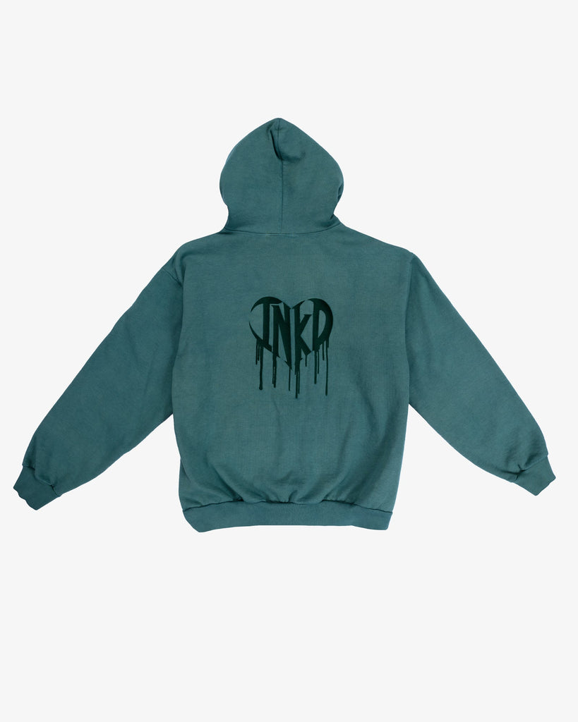 INKD CROWN + HEART ZIP HOODIE