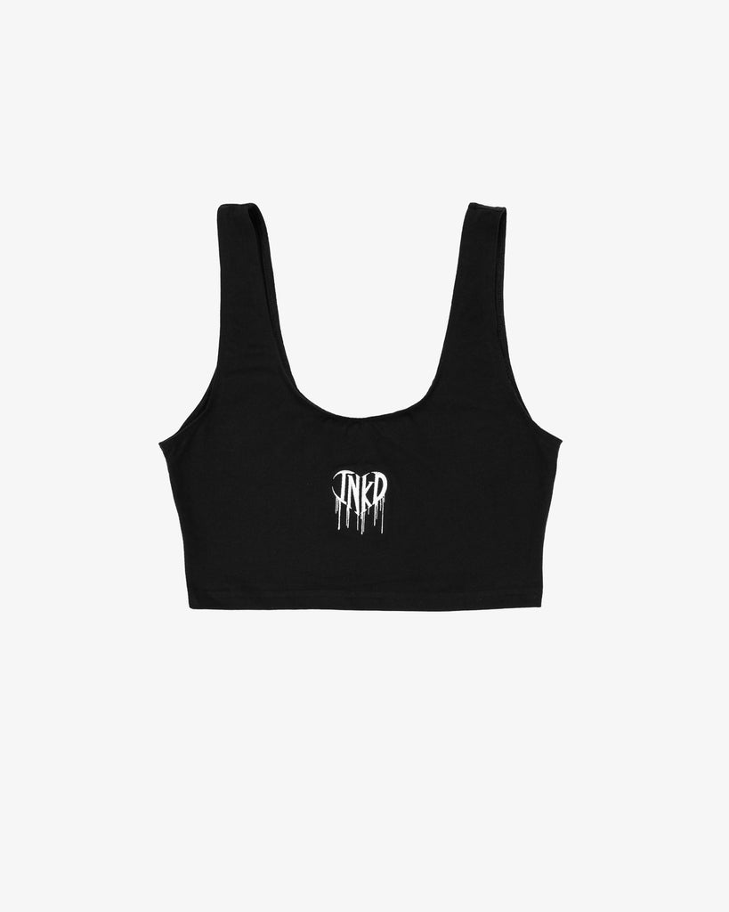 INKD HEART SPORTY CROP TANK