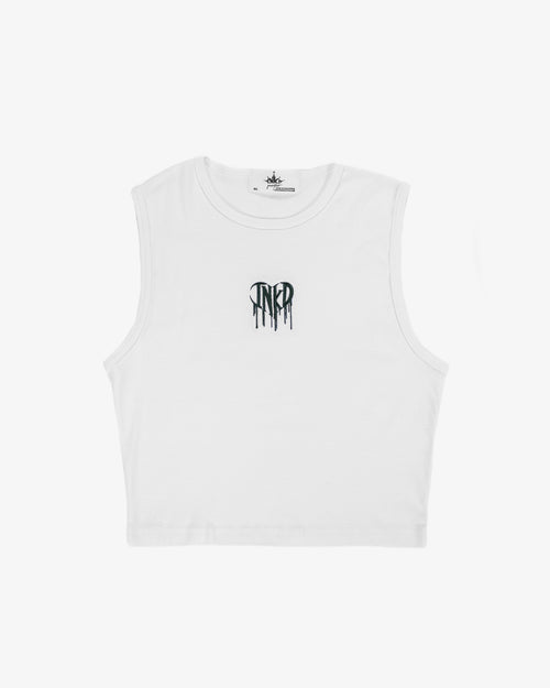 INKD HEART HIGH NECKLINE CROP TANK