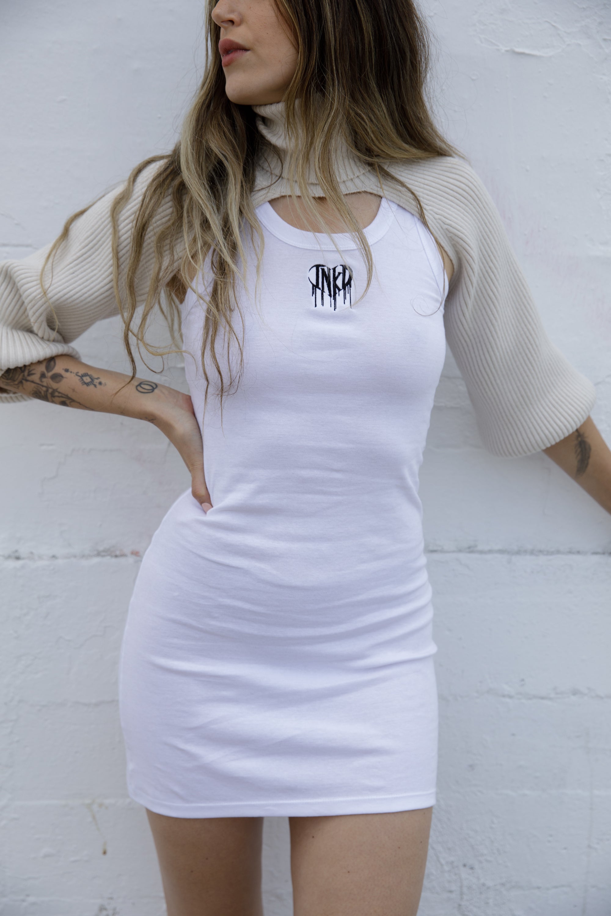 BABY RIB MINI TANK DRESS