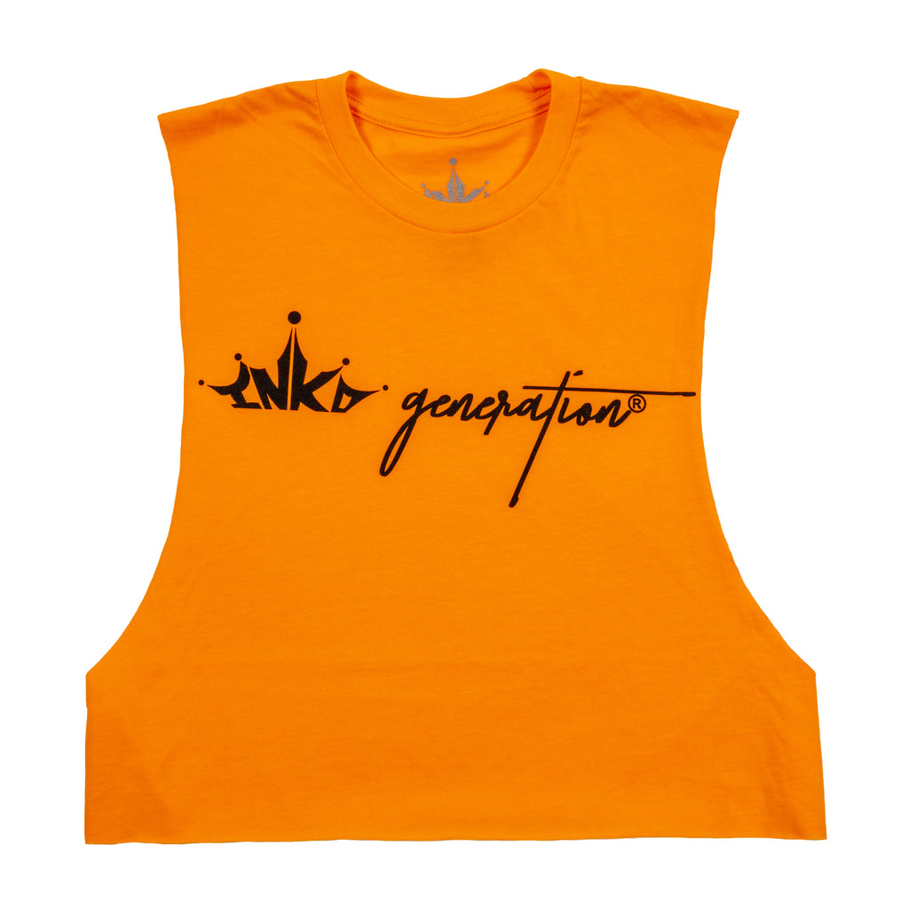 INKD CROWN CUT OFF BOYFRIEND TANK