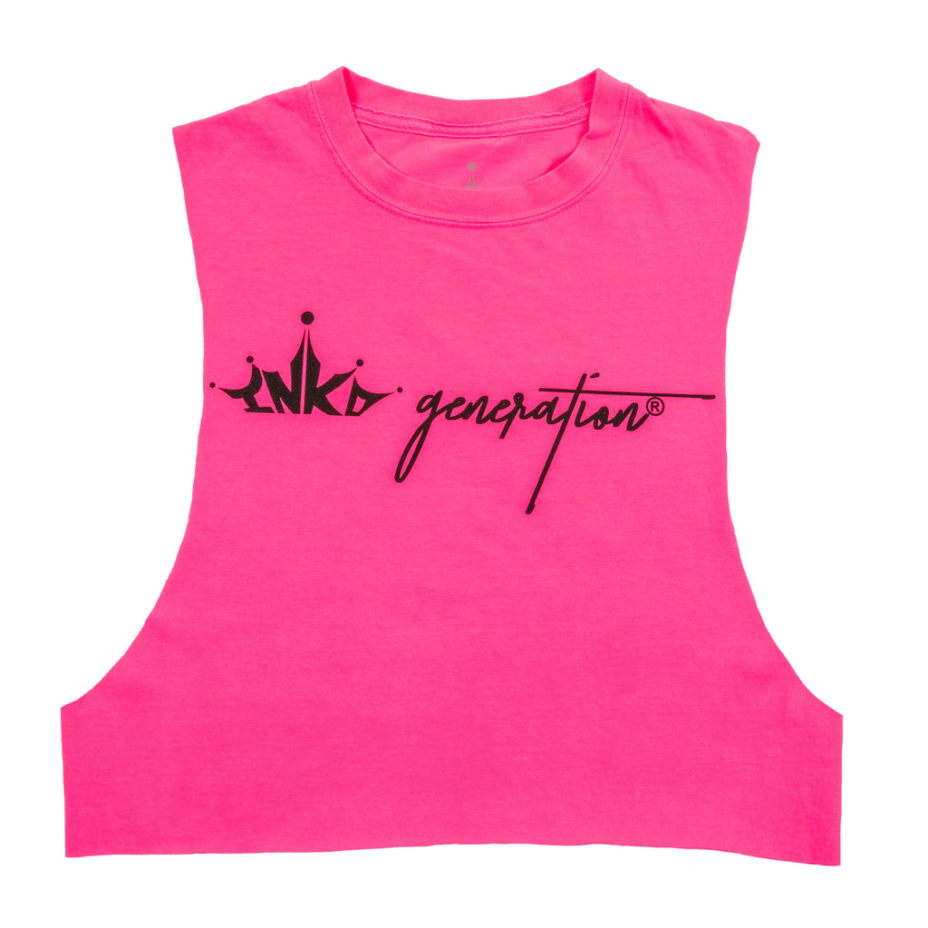 INKD CROWN CUT OFF BOYFRIEND TANK