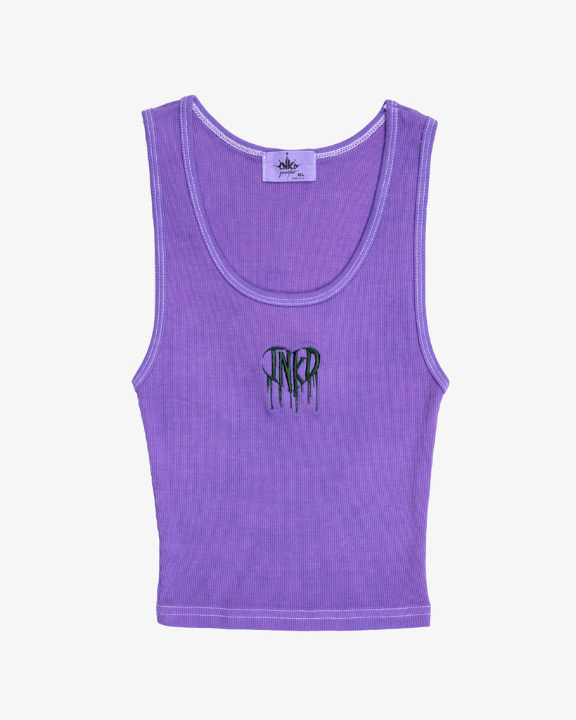 INKD HEART BABY RIB CROP TANK