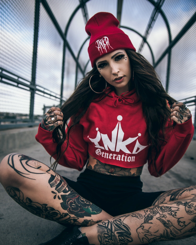 INKD GENERATION CROPPED HOODIE