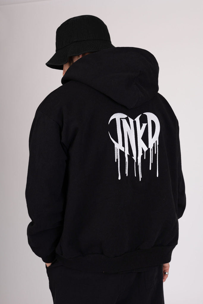 INKD CROWN + HEART ZIP HOODIE