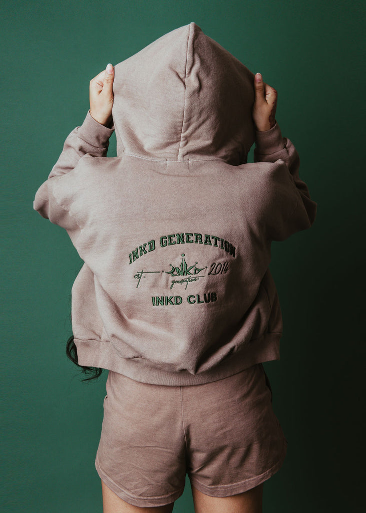 INKD CLUB CROP HOODIE