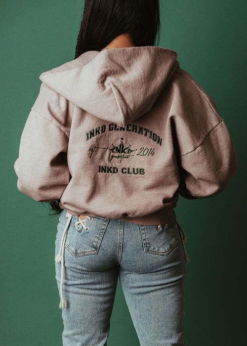INKD CLUB CROP HOODIE