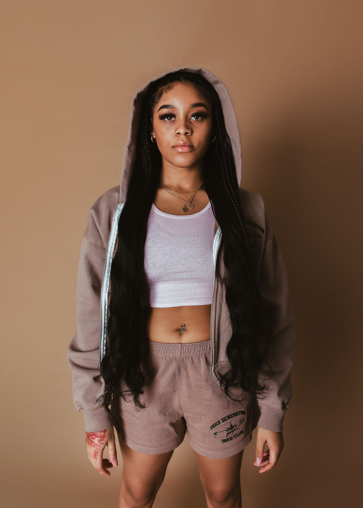 INKD CLUB CROP HOODIE