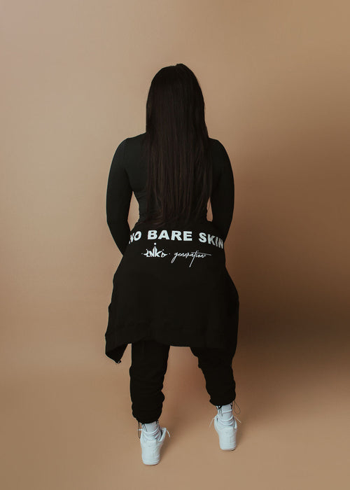 CROWN + NO BARE SKIN ZIP HOODIE