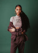 CROWN + NO BARE SKIN ZIP HOODIE