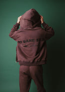 CROWN + NO BARE SKIN ZIP HOODIE