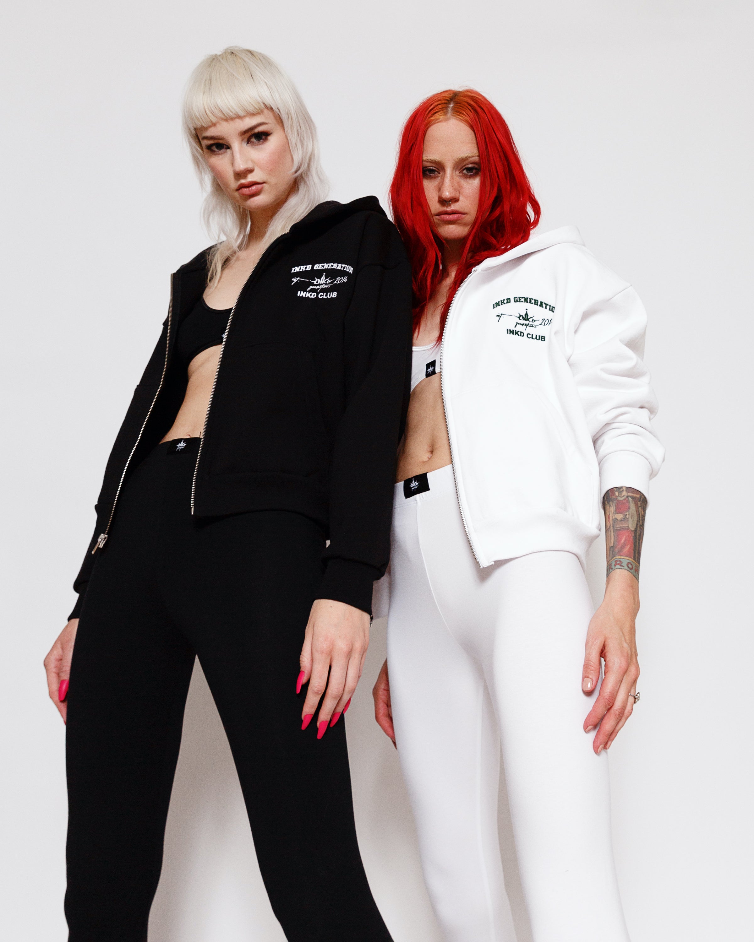 INKD CLUB CROP HOODIE
